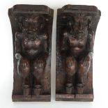 Pair of Carved 19th Century Architectural