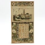 Dutch 1920 / 1921 Calendar
