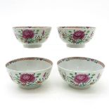 Lot of 4 18th Century China Porcelain Bowls