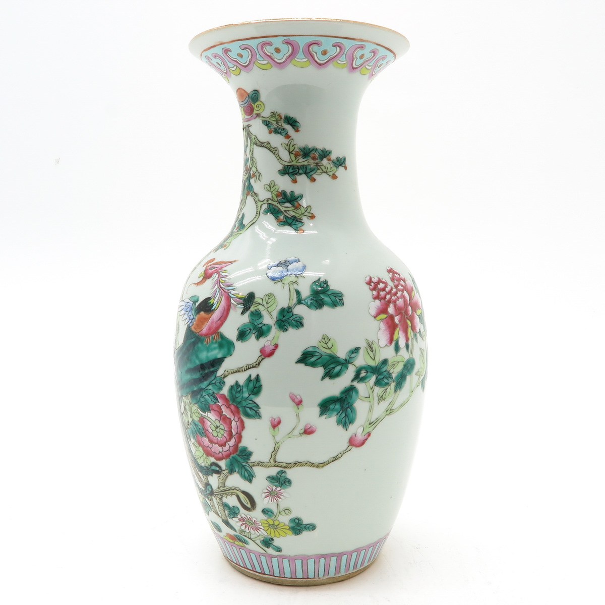 China Porcelain Polychrome Decor Vase - Bild 2 aus 6