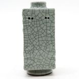 China Porcelain Celadon Crackleware Decor Vase