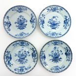 Lot of 4 China Porcelain Plates