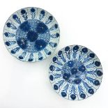 Lot of 2 Chia Porcelain Plates