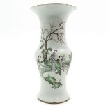 China Porcelain Polychrome Decor Vase