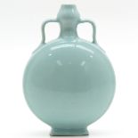 China Porcelain Celadon Moon Bottle Vase