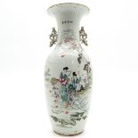 China Porcelain Polychrome Decor Vase