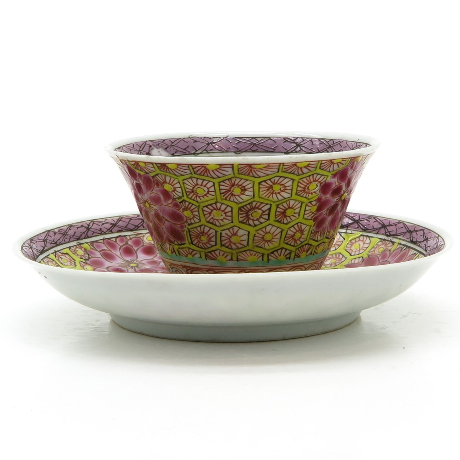 18th Century China Porcelain Cup and Saucer - Bild 2 aus 6