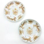 Lot of 2 China Porcelain Plates