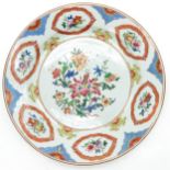 China Porcelain Polychrome Decor Plate