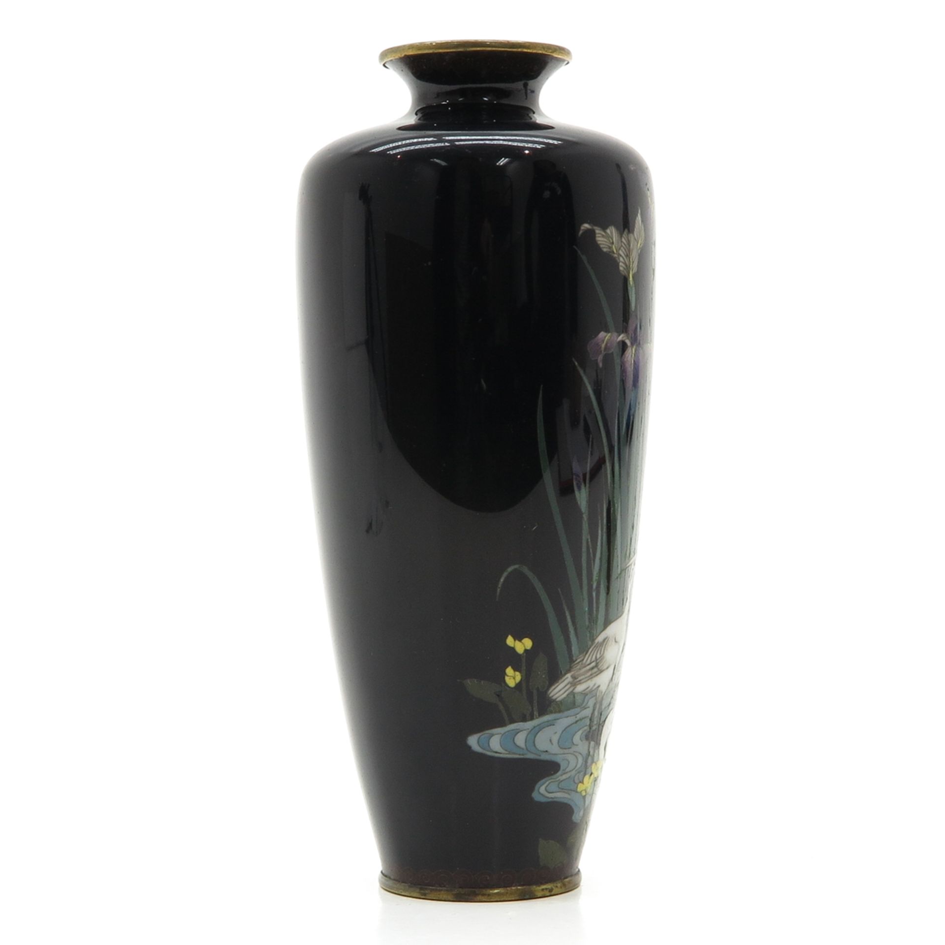 Chinese Cloisonné Vase - Bild 4 aus 6