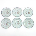 6 18th Cent. Famille Rose Decor China Porcelain Plates