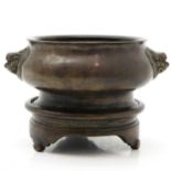 18th Century Bronze Chinese Censer on Stand