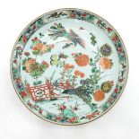 China Porcelain Famille Verte Decor Plate