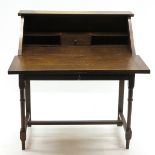 Oak Drop Front Desk