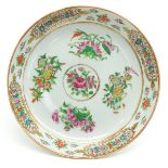 19th Century China Porcelain Cantonese Plate