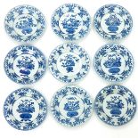 Lot of 9 18th Century China Porcelain Plates