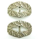 Pair of Silver Kuitgespen Clasp