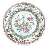 China Porcelain Famille Rose Decor Plate