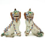 Pair of Foo Dog Sculptures