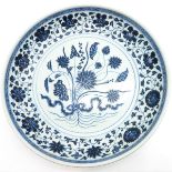 Blue and White Decor Plate