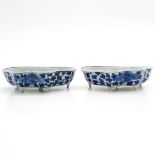 Lot of 2 China Porcelain Planters