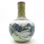 Beautiful Polychrome Decor China Porcelain Vase