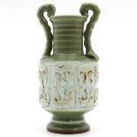 China Porcelain Green Glaze Vase