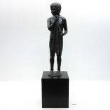 Bronze Sculpture Depicting Young Boy By Anton Beysens