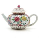 18th Century China Porcelain Famille Rose Decor Teapot