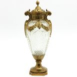 Gilt Bronze and Crystal Urn