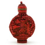 A Beautifully Carved Chinese Snuff Bottle