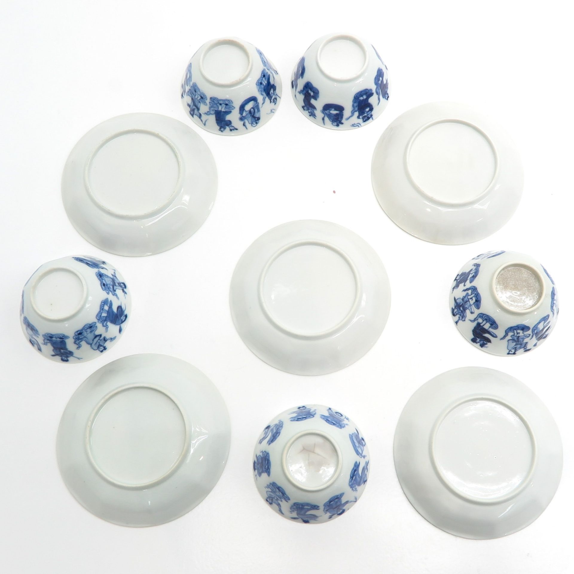 Lot of 5 China Porcelain Cups and Saucers - Bild 6 aus 6