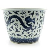 China Porcelain Blue and White Decor Fish Bowl