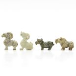 Lot of 4 Chinese Jade Miniatures