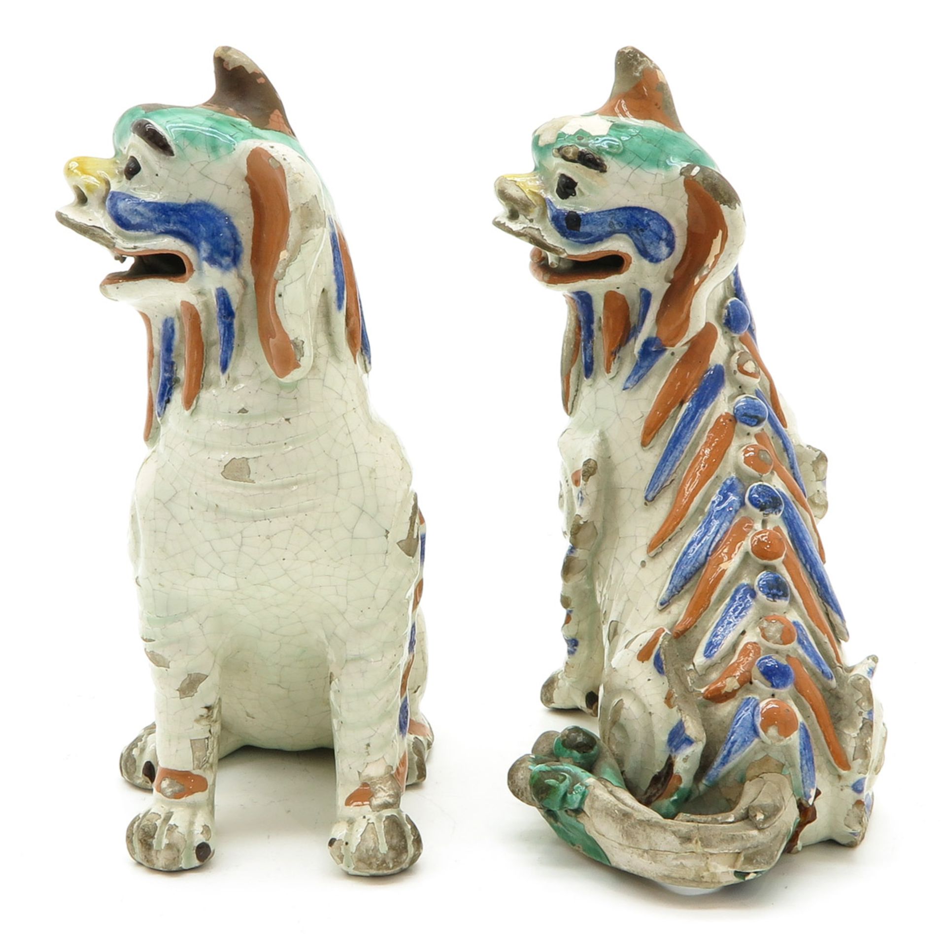 Pair of Foo Dog Sculptures - Bild 2 aus 6