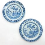 Lot of 2 China Porcelain Plates