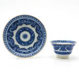 China Porcelain Cup and Saucer Circa 1800