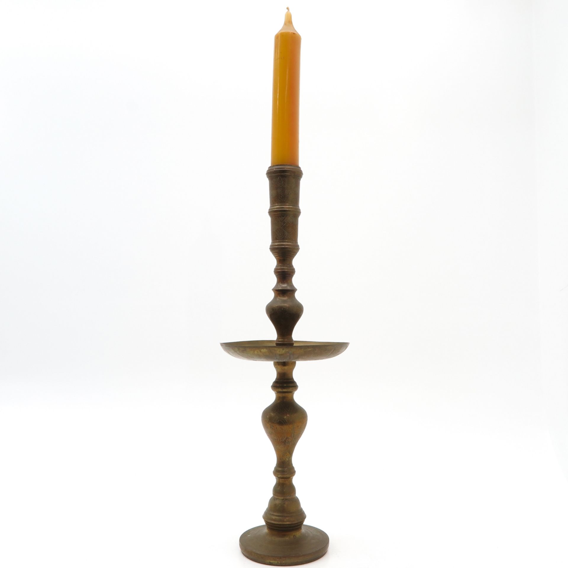 Copper Indonesian Candle Stick - Bild 4 aus 6