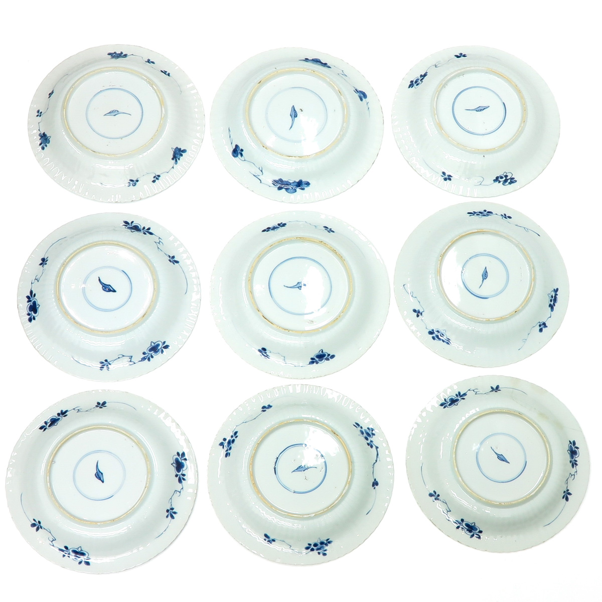 Lot of 9 18th Century China Porcelain Plates - Bild 2 aus 2