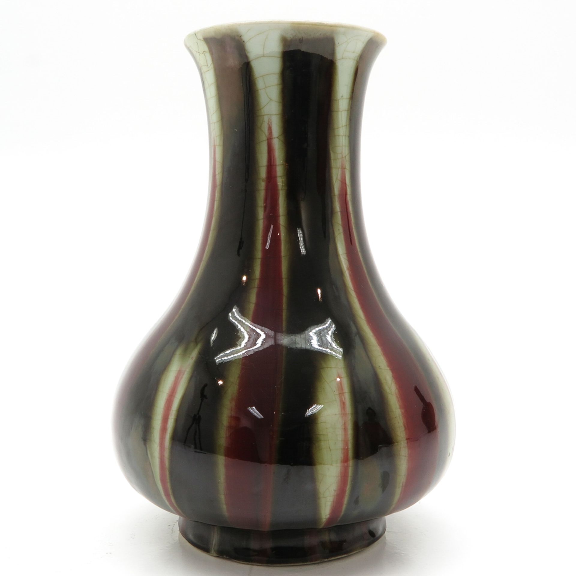 China Porcelain Flambe Decor Vase - Bild 3 aus 6
