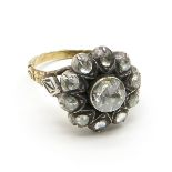 Ladies Antique Rose Cut Diamond Ring