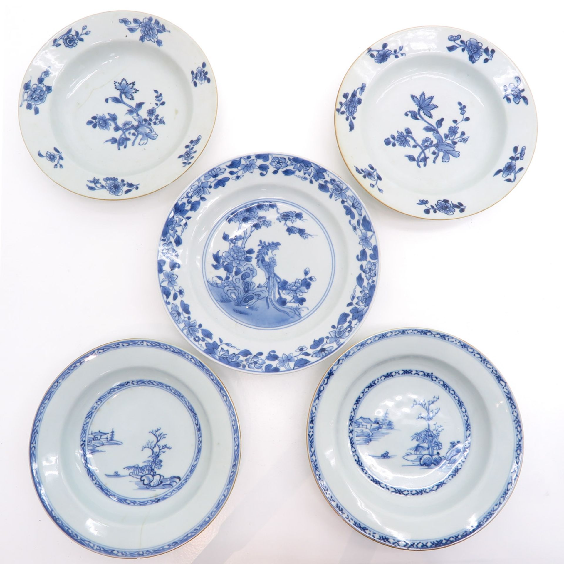 Lot of 16 18th Century China Porcelain Plates