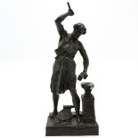 Bronze Sculpture Singed E. Picault