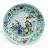 China Porcelain Polychrome Decor Plate