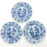 Lot of 3 18th Century China Porcelain Plates
