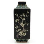 China Porcelain Famille Noir Decor Vase