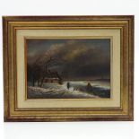 Signed J.P. Schalker Oil on Canvas