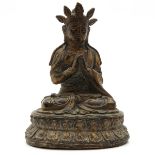 Cast Iron Buddha Sculpture