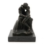 Bronze Sculpture Depicting the Kiss of Rodin