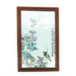 Signed China Porcelain Plaque